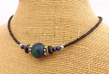 Load image into Gallery viewer, Dark Blue & Green Kathryn Design Handmade Bead Necklace