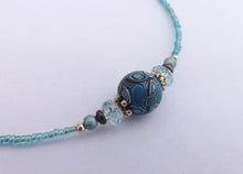 Load image into Gallery viewer, Mixed Blue Kathryn Design Handmade Bead Necklace