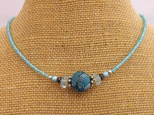Load image into Gallery viewer, Mixed Blue Kathryn Design Handmade Bead Necklace