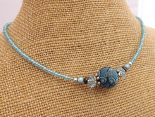Load image into Gallery viewer, Mixed Blue Kathryn Design Handmade Bead Necklace