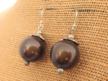 Load image into Gallery viewer, Large Brown Miracle Bead Earrings