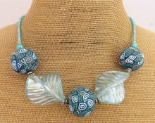 Load image into Gallery viewer, Light Blue Kathryn Design 5 Bead Chunky Necklace