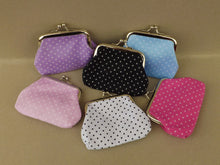 Load image into Gallery viewer, Small Polka Dots Vintage Style Coin Purse