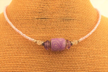 Load image into Gallery viewer, Light Purple Handmade Kathryn Design Bead Necklace