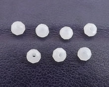 Load image into Gallery viewer, 3x2mm Milky White 3x2mm Crystal Cut Glass Rondelle Beads