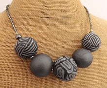 Load image into Gallery viewer, Pearly Grey Mix Kathryn Design 5 Bead Necklace