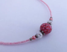 Load image into Gallery viewer, Pink Kathryn Design Handmade bead necklace