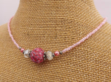 Load image into Gallery viewer, Pink Kathryn Design Handmade bead necklace