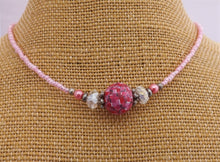 Load image into Gallery viewer, Pink Kathryn Design Handmade bead necklace