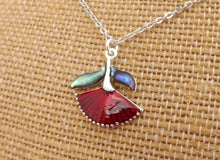 Load image into Gallery viewer, Pohutukawa Flower, Silver Tone Pendant Necklace