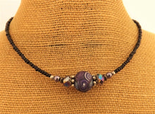 Load image into Gallery viewer, Purple Koru Mix Handmade Kathryn Design Bead Necklace