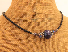 Load image into Gallery viewer, Purple Koru Mix Handmade Kathryn Design Bead Necklace