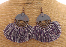 Load image into Gallery viewer, Tassel Copper Tone Boho Earrings