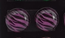Load image into Gallery viewer, Zebra Print Dome Stud Earrings