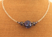 Load image into Gallery viewer, Purple & Blue Kathryn Design Handmade bead necklace