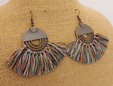 Load image into Gallery viewer, Tassel Copper Tone Boho Earrings