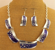 Load image into Gallery viewer, Collar Necklace & Earrings Set (5x colour options)