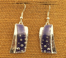 Load image into Gallery viewer, Silver Tone Drop Earrings (4x colour options)