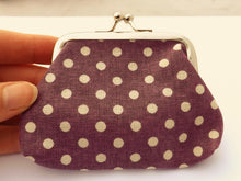 Load image into Gallery viewer, Polka Dot Vintage Style Coin Purse