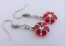 Load image into Gallery viewer, Flower Acrylic Bead Earrings (multiple colour options)