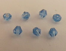 Load image into Gallery viewer, 40pcs Royal Blue Glass Bicone 4mm Beads - rob