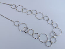 Load image into Gallery viewer, Silver Tone Chunky Chain Necklace