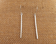 Load image into Gallery viewer, Silver Tone Long Drop Earrings