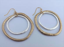 Load image into Gallery viewer, Soft Gold & Silver Tone Round Drop Earrings (3 options)
