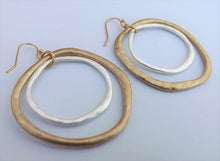 Load image into Gallery viewer, Soft Gold & Silver Tone Round Drop Earrings (3 options)