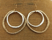 Load image into Gallery viewer, Soft Gold & Silver Tone Round Drop Earrings (3 options)