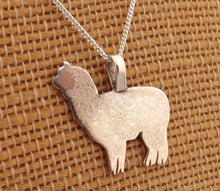 Load image into Gallery viewer, Sterling Silver Alpaca Pendant Necklace