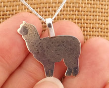 Load image into Gallery viewer, Sterling Silver Alpaca Pendant Necklace