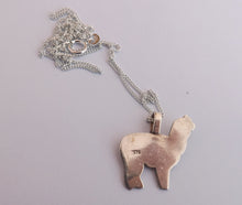 Load image into Gallery viewer, Sterling Silver Alpaca Pendant Necklace