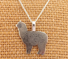 Load image into Gallery viewer, Sterling Silver Alpaca Pendant Necklace