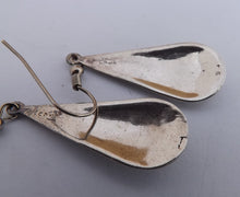 Load image into Gallery viewer, Turquoise Blue & Sterling Silver Plated Drop Earrings