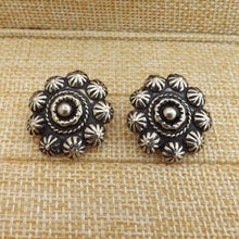 Load image into Gallery viewer, Vintage Silver Tone Clip On Earrings