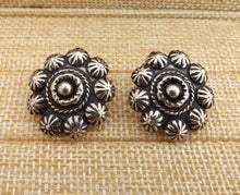 Load image into Gallery viewer, Vintage Silver Tone Clip On Earrings