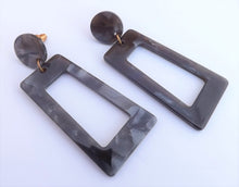 Load image into Gallery viewer, Acrylic Rectangle Drop Earrings (multiple colour options)