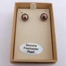 Load image into Gallery viewer, Warm Grey Freshwater Pearl Clip On Earrings (Free giftbox)