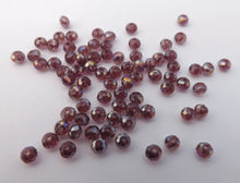 Load image into Gallery viewer, 1 strand 4mm Warm Purple AB Lustre Crystal Cut Glass Rondelle Beads - wpab2