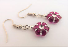 Load image into Gallery viewer, Flower Acrylic Bead Earrings (multiple colour options)