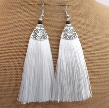 Load image into Gallery viewer, Large Tassel Earrings (multiple colour options)