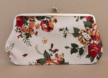 Load image into Gallery viewer, Vintage Floral Pattern Wide Coin Purse
