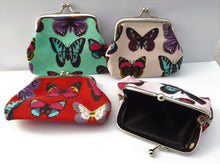 Load image into Gallery viewer, Butterflies Vintage Style Coin Purse (Multiple Colour Options)