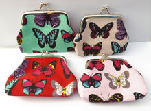 Load image into Gallery viewer, Butterflies Vintage Style Coin Purse (Multiple Colour Options)