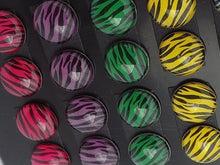 Load image into Gallery viewer, Zebra Print Dome Stud Earrings