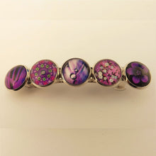 Load image into Gallery viewer, Purple Dome Handmade Barrette Hairclip
