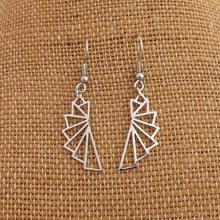Load image into Gallery viewer, Geometric Drop Earrings (Silver or Gold Tone)
