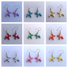 Load image into Gallery viewer, Poodle Balloon Dog Drop Earrings (12 colour options)
