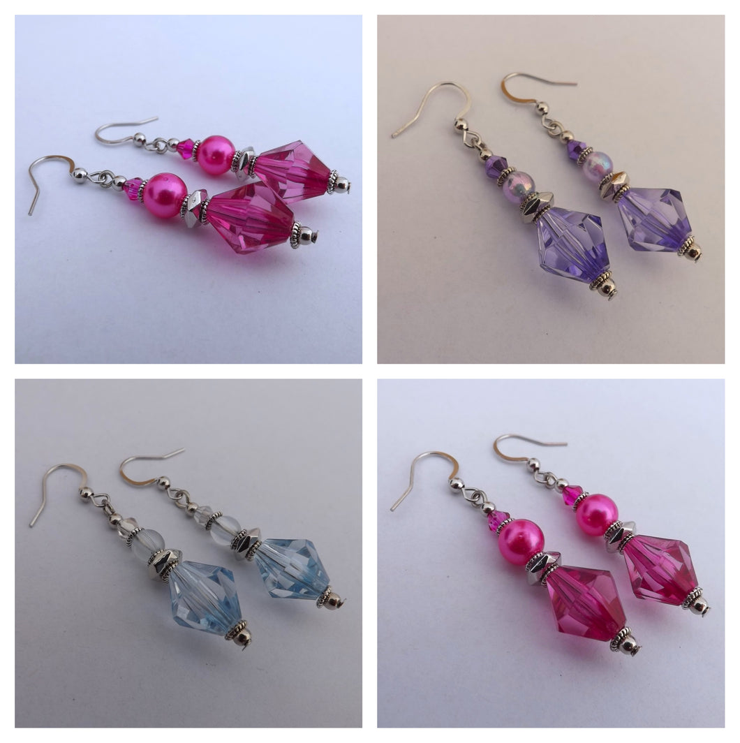 Handmade Bead Earrings (3 colour options)